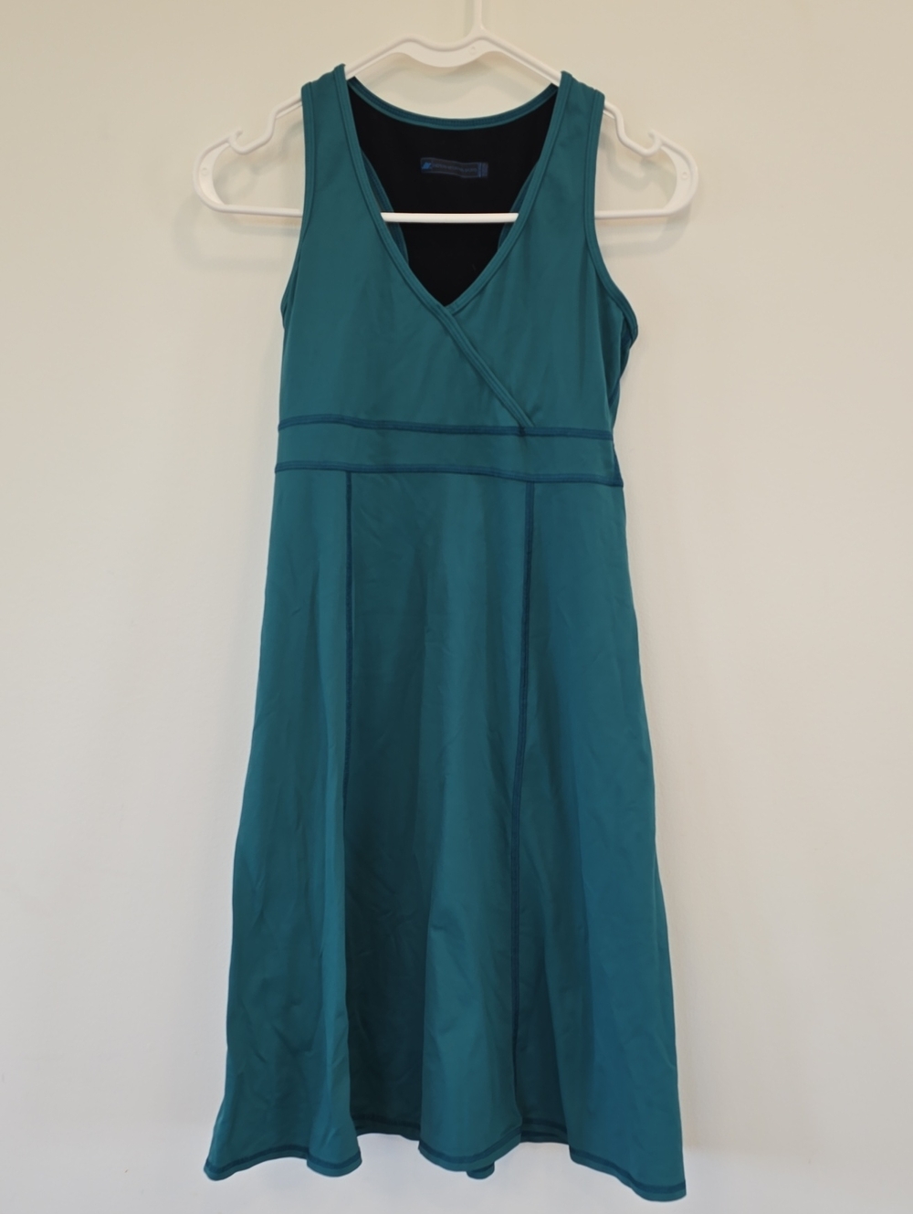 Teal Sleeveless V-Neck Women’s Dress